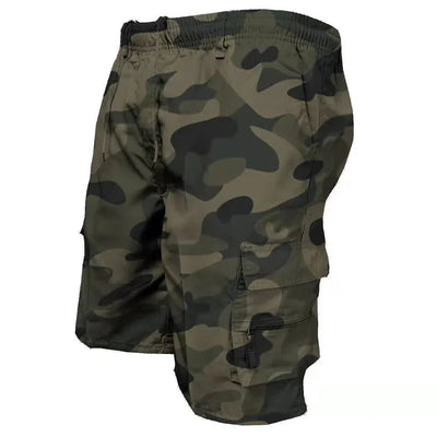 Men Military Tactical Shorts Summer Loose Casual Cargo Shorts Multi Pocket Outdoor Jogging Sweatpants Hiking Pants S / Camouflage green