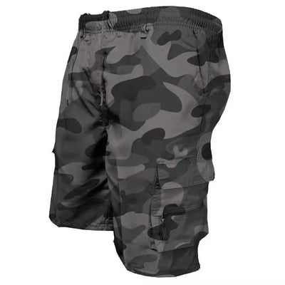 Men Military Tactical Shorts Summer Loose Casual Cargo Shorts Multi Pocket Outdoor Jogging Sweatpants Hiking Pants S / Camouflage grey
