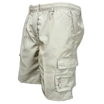 Men Military Tactical Shorts Summer Loose Casual Cargo Shorts Multi Pocket Outdoor Jogging Sweatpants Hiking Pants XL / Beige