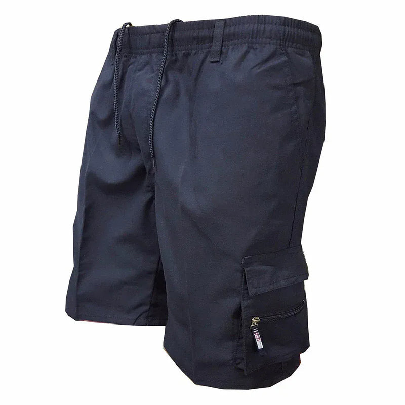Men Military Tactical Shorts Summer Loose Casual Cargo Shorts Multi Pocket Outdoor Jogging Sweatpants Hiking Pants XXL / navy blue