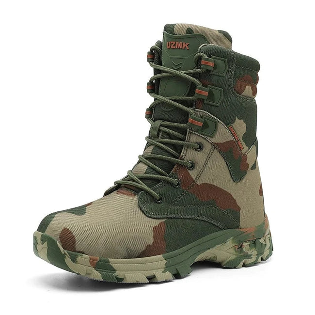 Men's Camouflage Tactical Boots Men's Desert Waterproof Work Safety Shoes Mountaineering Shoes Ankle Boots Men's Outdoor Boots Q6-LV / 46