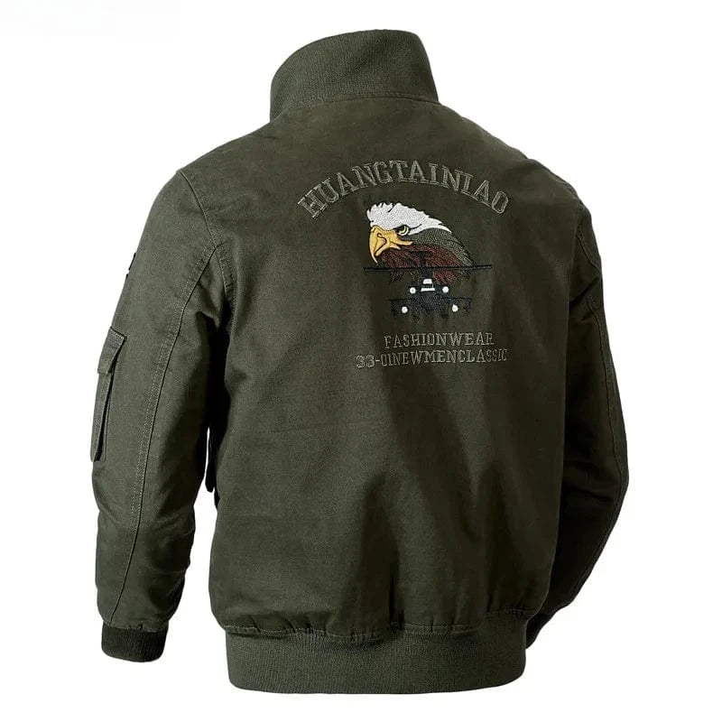 Men's Jacket 6XL Solid Emblem Flight Air Force Jacket High Quality Fit Coat Baseball Jacket Military Men's   Short Homme
