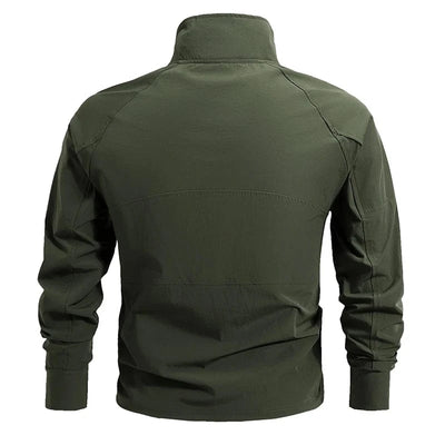 Men's Summer Work Shirt 1/4 Zipper Long Sleeve Shirt Outdoor Fishing Hiking Shirt Casual Pullover Wear resistant Men's Style