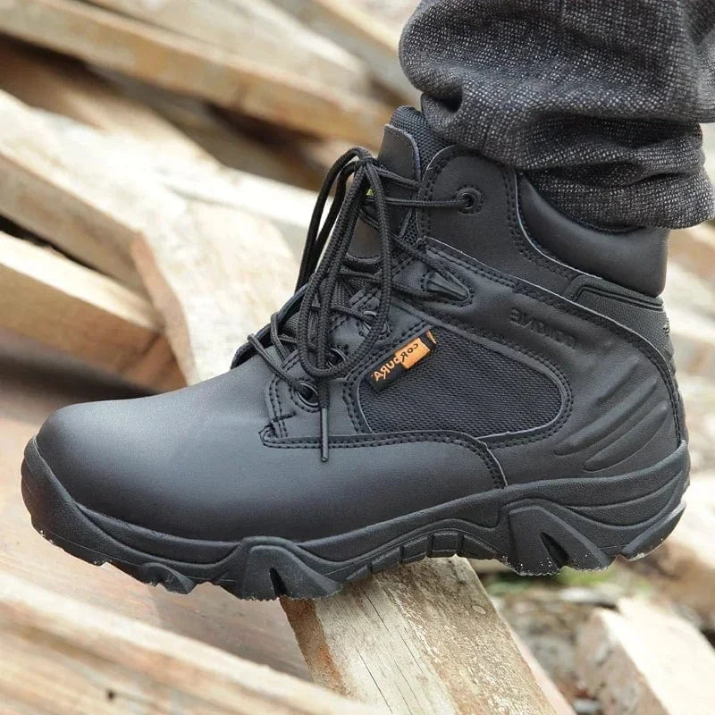 Men's Tactical Army Boots Men Casual Low-top Shoes Outdoor Desert Combat Boots Men Casual Hiking Shoe Waterproof Botas