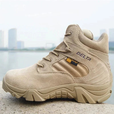 Men's Tactical Army Boots Men Casual Low-top Shoes Outdoor Desert Combat Boots Men Casual Hiking Shoe Waterproof Botas