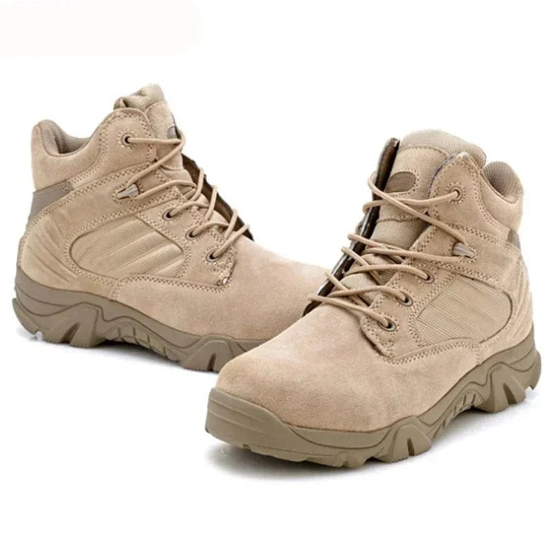 Men's Tactical Army Boots Men Casual Low-top Shoes Outdoor Desert Combat Boots Men Casual Hiking Shoe Waterproof Botas