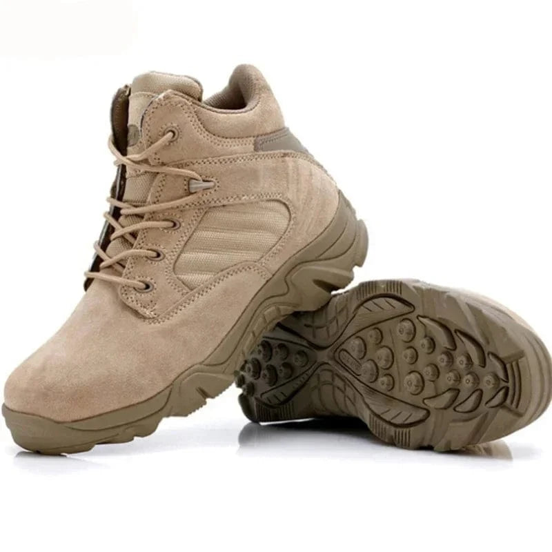 Men's Tactical Army Boots Men Casual Low-top Shoes Outdoor Desert Combat Boots Men Casual Hiking Shoe Waterproof Botas
