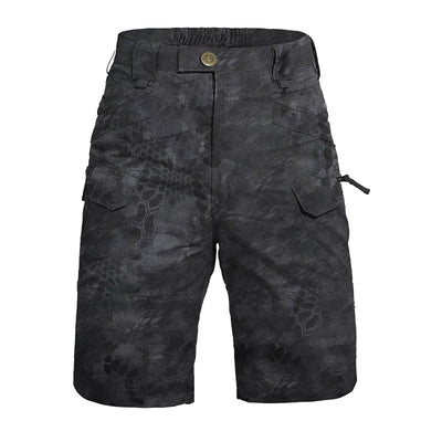 Men'S Tactical Cargo Shorts Military Camouflage Multi-Pockets Wear-Resistant Fabric Suitable For Outdoor Hiking, Jogging