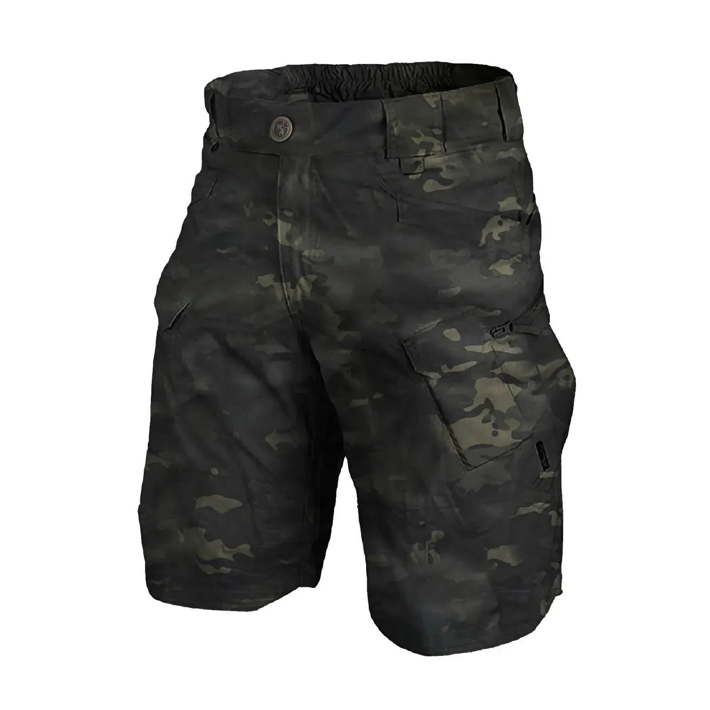 Men'S Tactical Cargo Shorts Military Camouflage Multi-Pockets Wear-Resistant Fabric Suitable For Outdoor Hiking, Jogging Camouflage / XL