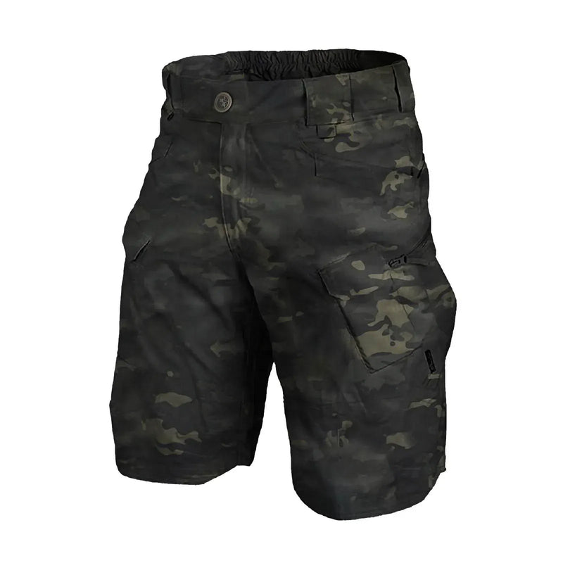 Men'S Tactical Cargo Shorts Military Camouflage Multi-Pockets Wear-Resistant Fabric Suitable For Outdoor Hiking, Jogging Camouflage / XL