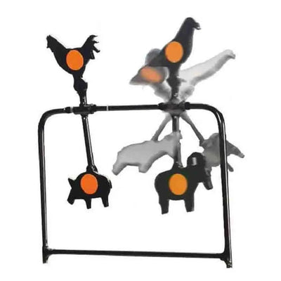 Metal spinner target for caliber .177 air rifle pistol animals pattern self reset Plinking CHINA
