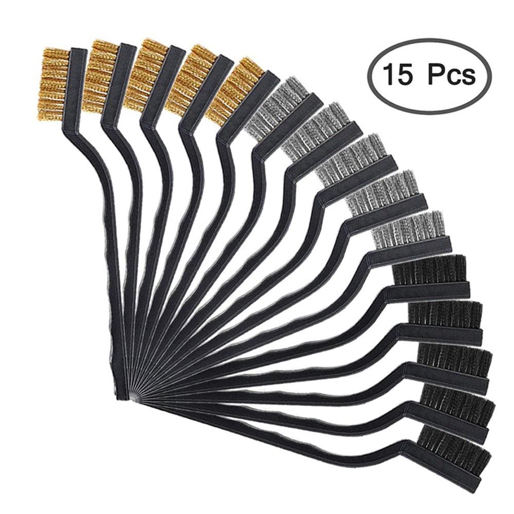 Brosse Métallique En Laiton 17 Mm Avec Queue – Nettoyage Et Décapage Pour Outils
