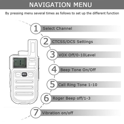 ACTION AIRSOFT 0 Mini talkie-walkie RB615 PMR / FRS PMR446 PTT