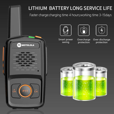 Mini Walkie Talkie Motolola 16 Channels Professional MT-N1 UHF 400-470MHZ Match Baofeng Two Way Radio
