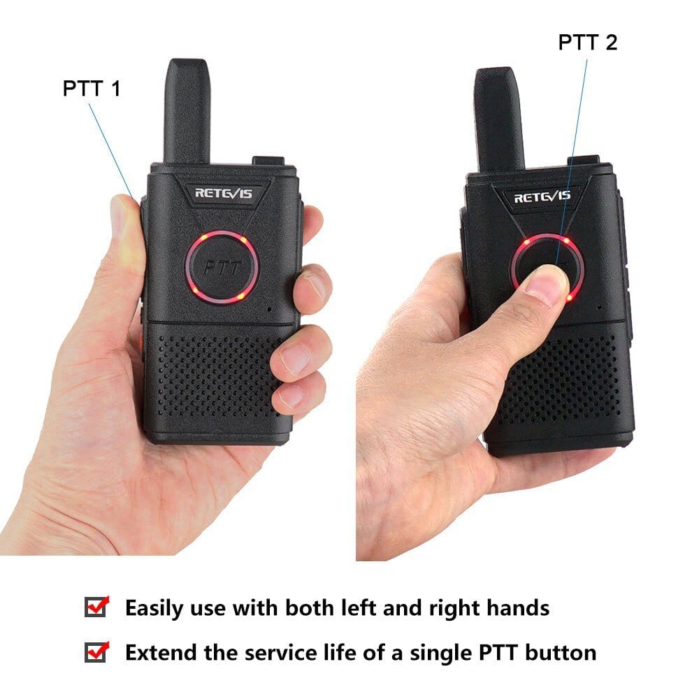 ACTION AIRSOFT 0 Mini walkie-talkie RT618 PTT PMR 446 2pcs