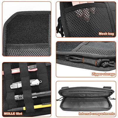 Molle Car Sun Visor Organizer Universal Car Auto Panel EDC Tool Pouch Holder Case for Car Accessories Molle Hunting Gears Bag