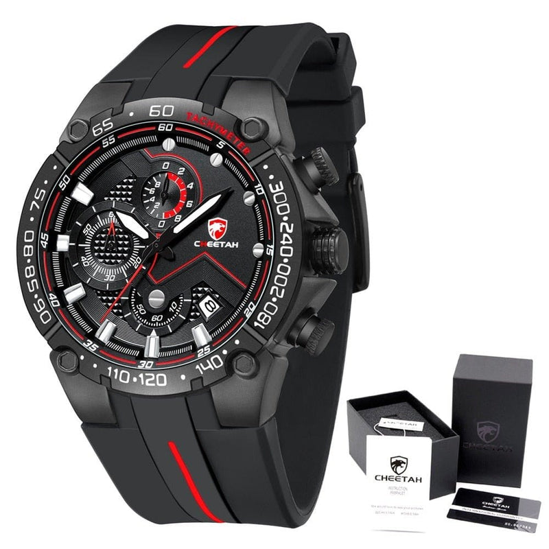 NAVIFORCE 0 Montre chronographe CHEETAH noir/rouge