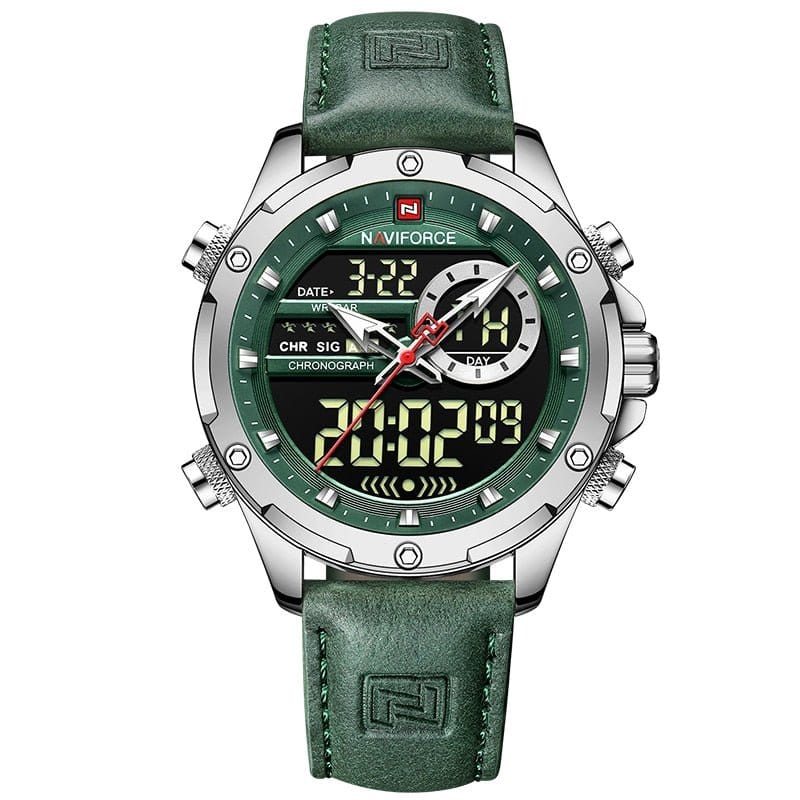 NAVIFORCE 0 Montre Chronus NaviForce étanche Vert OD