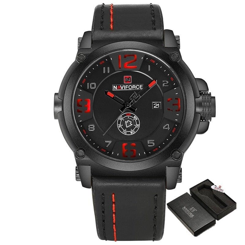 NAVIFORCE 0 Montre Extractor NaviForce noir/rouge