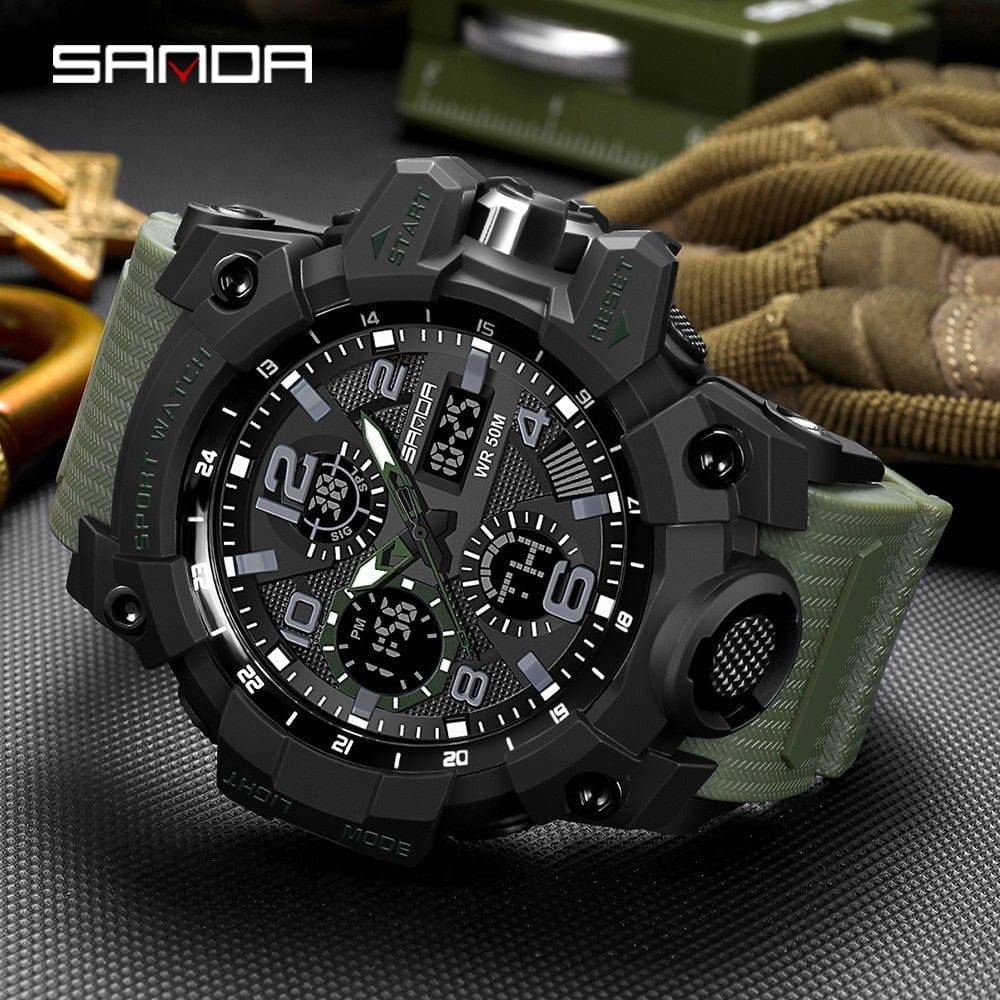 eventoloisirs 0 Montre militaire double affichage Quartz