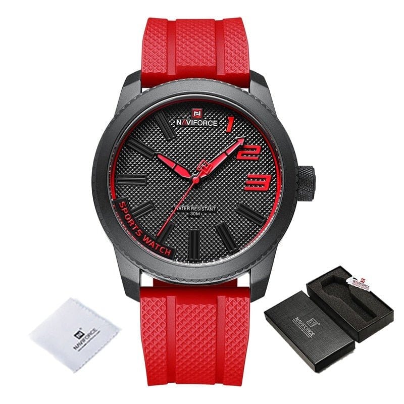 NAVIFORCE 0 Montre NaviForce NF9222L silicone rouge