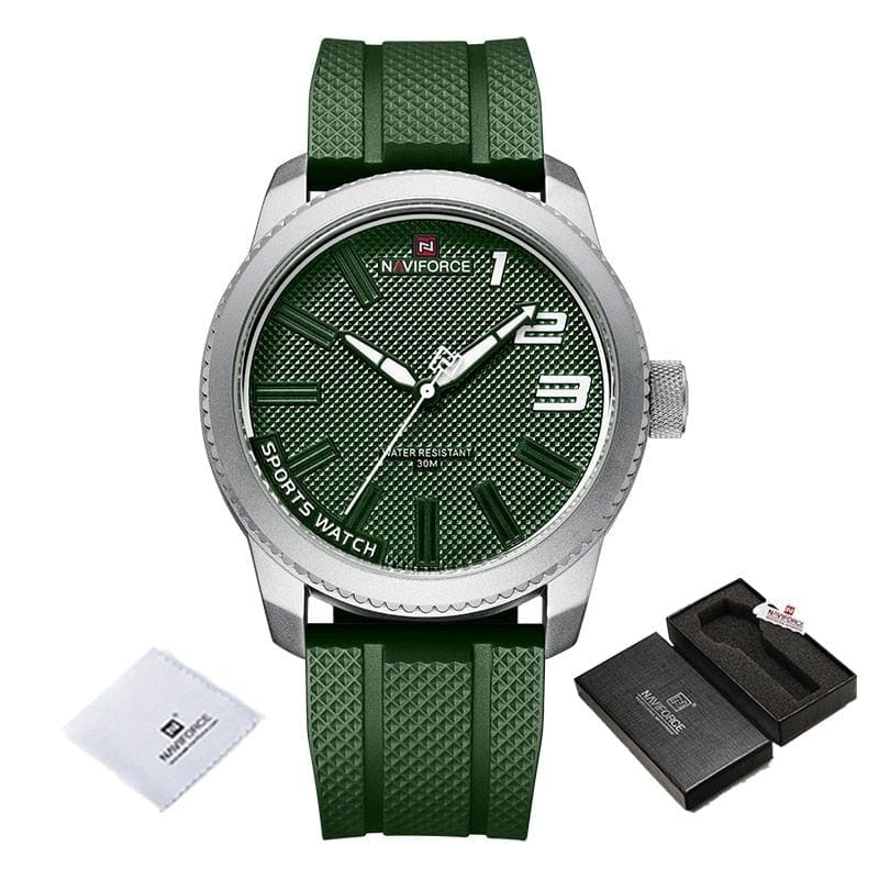 NAVIFORCE 0 Montre NaviForce NF9222L silicone vert