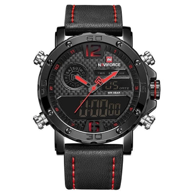 NAVIFORCE 0 Montre numérique LED NAVIFORCE WR noir/rouge