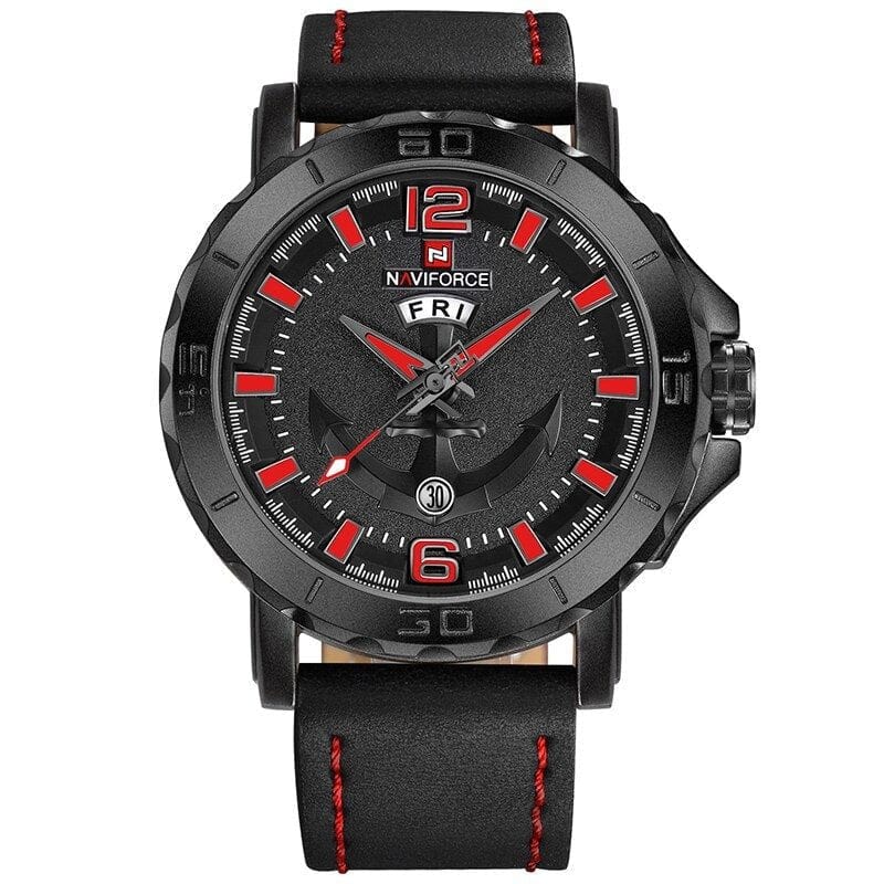 NAVIFORCE 0 Montre Quartz NF9122 NAVIFORCE noir/rouge