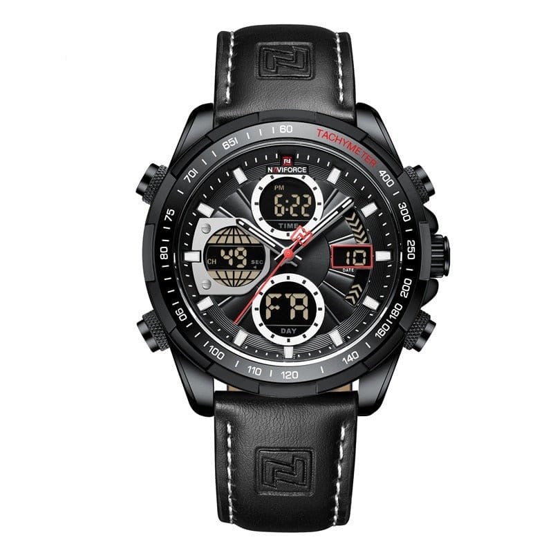 ACTION AIRSOFT Montre TachMeter étanche NAVIFORCE noir