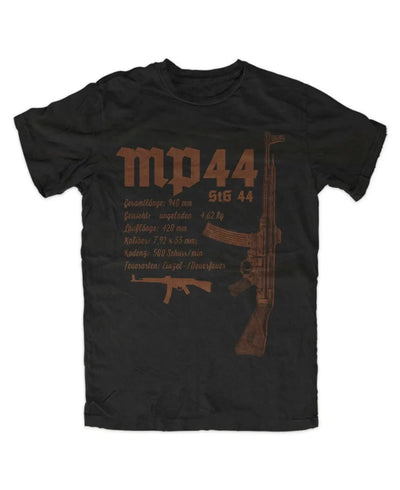 MP44 Premium Men T-shirt Army Military MG 42 Germany Short Sleeve Casual  T Shirt black / S