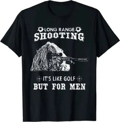 NEW LIMITED Funny Sniper Gifts Long Range Shooting T-Shirt pattern / S