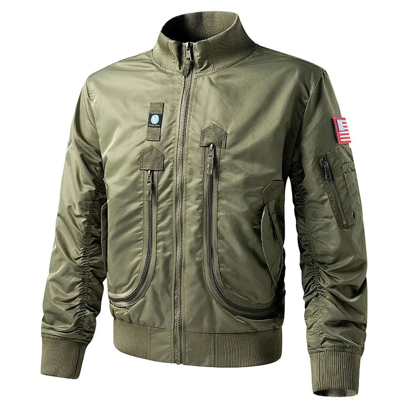 New MA1 Pilot Bomber Jacket Men's Fashion Spring Autumn Baseball Suit Casual Coat Men's Military Windproof Jacket