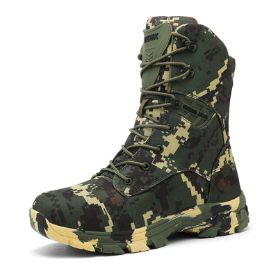 New Men Tactical Boot Combat Anti-Slip Brand Unisex Breathable Special Force Size Plus Army Boots Male Military Motorcycle Shoe Q3-Green / 39 / CHINA