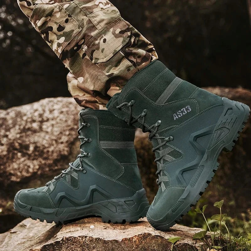 New Men Tactical Boots Waterproof Safety Work Climbing Hiking Shoes Training Motorcycle Army Ankle Hunting Unisex Desert Boot