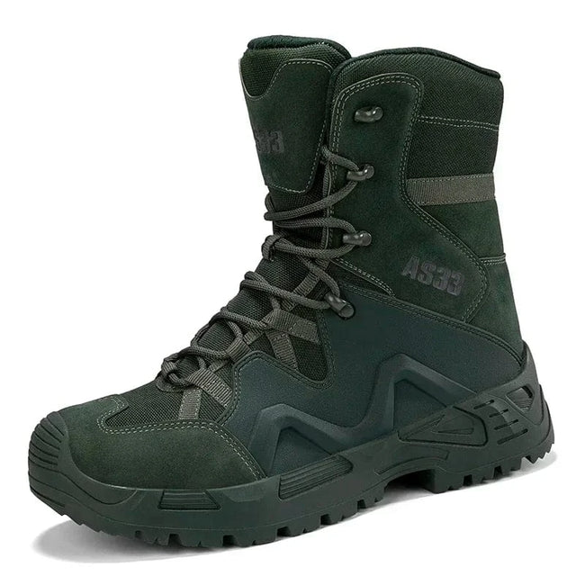 New Men Tactical Boots Waterproof Safety Work Climbing Hiking Shoes Training Motorcycle Army Ankle Hunting Unisex Desert Boot TL 304-Green / 42 / CHINA
