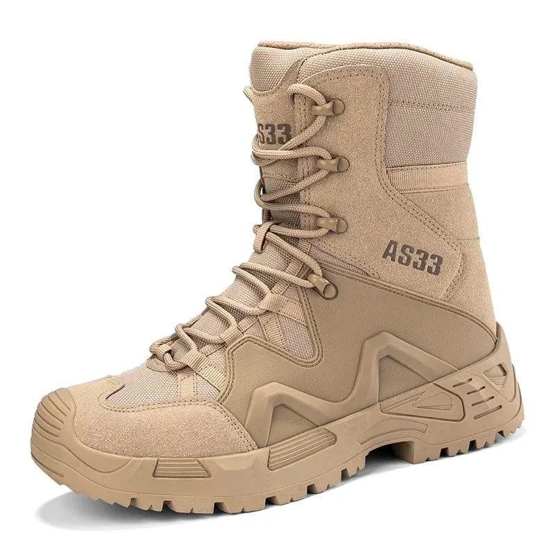 New Men Tactical Boots Waterproof Safety Work Climbing Hiking Shoes Training Motorcycle Army Ankle Hunting Unisex Desert Boot TL 304-Sand / 44 / CHINA