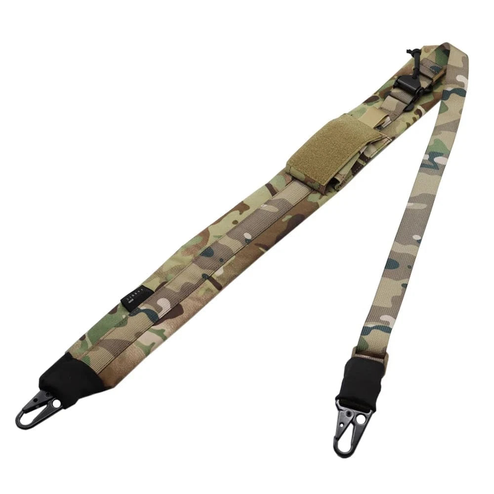 New Style Tactical Gun Sling Strap 2 Point Padded Shooting Gun Sling 500D Nylon Hunting Shooting Rifle Sling MC