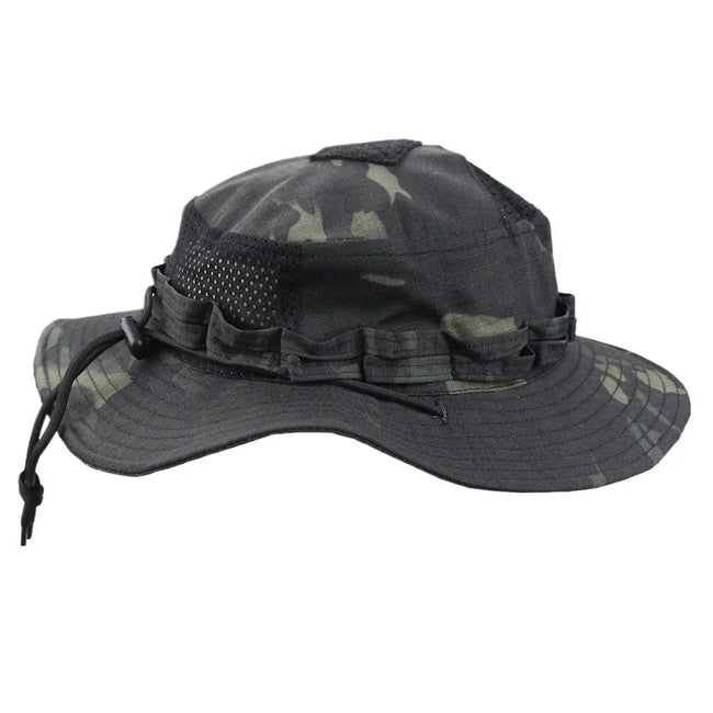 New Tactical Boonie Hat Cap Outdoor Sports Fishing Hiking Hat Hunting Hiking Camping Camo Sunproof Hats Mens Headwear