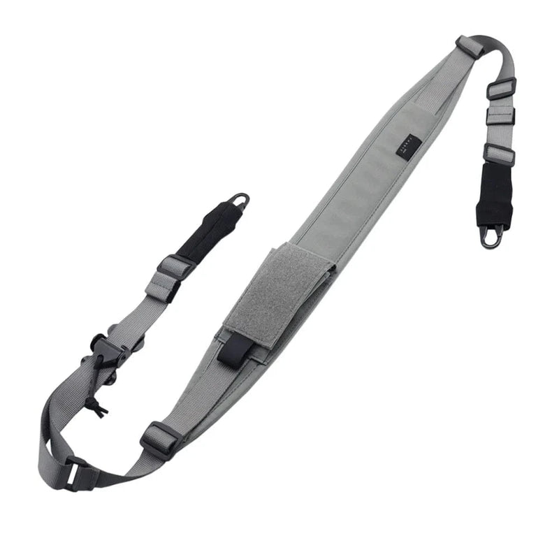 New Tactical Gun Sling 2 Point /1 Point Modular Rifle Sling Strap Adjustable Length Rifle Shoulder Strap For Airsoft Hunting Gun Sling Grey
