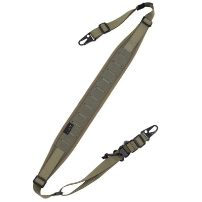 New Tactical Modular Rifle Sling Strap Removable 2 Point / 1 Point 2.25" Wide Padded Shooting Gun Sling Hunting Rifle Accessorie Green