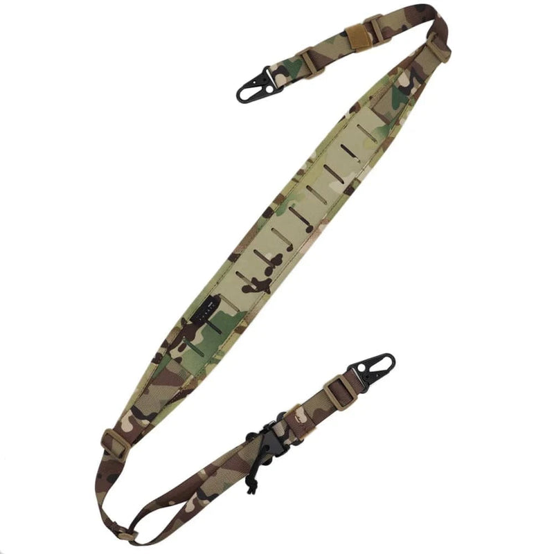 New Tactical Modular Rifle Sling Strap Removable 2 Point / 1 Point 2.25" Wide Padded Shooting Gun Sling Hunting Rifle Accessorie MC