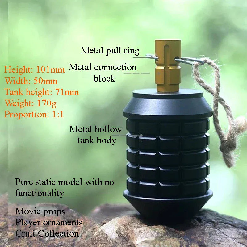 No Function Metal Version CNC Type 97 Static Collection Model Toy Canister Aids Handicrafts Film and Television Props Black