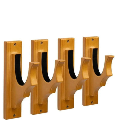 ONETIGRIS Gun Rack Wall Mount - Gun Hooks for Shotgun Bow Gun Holder Horizontal Hold Up Display Hanger Hardwood & Soft Padding