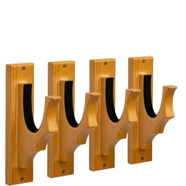 ONETIGRIS Gun Rack Wall Mount - Gun Hooks for Shotgun Bow Gun Holder Horizontal Hold Up Display Hanger Hardwood & Soft Padding