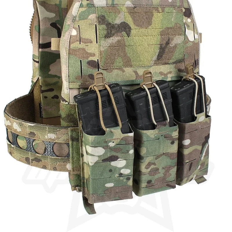 OPHIDIAN V5 PC Triple Magazine Panel Triple 5.56 Magazine Pouch Front Panel Laser Cut Hunting Gear