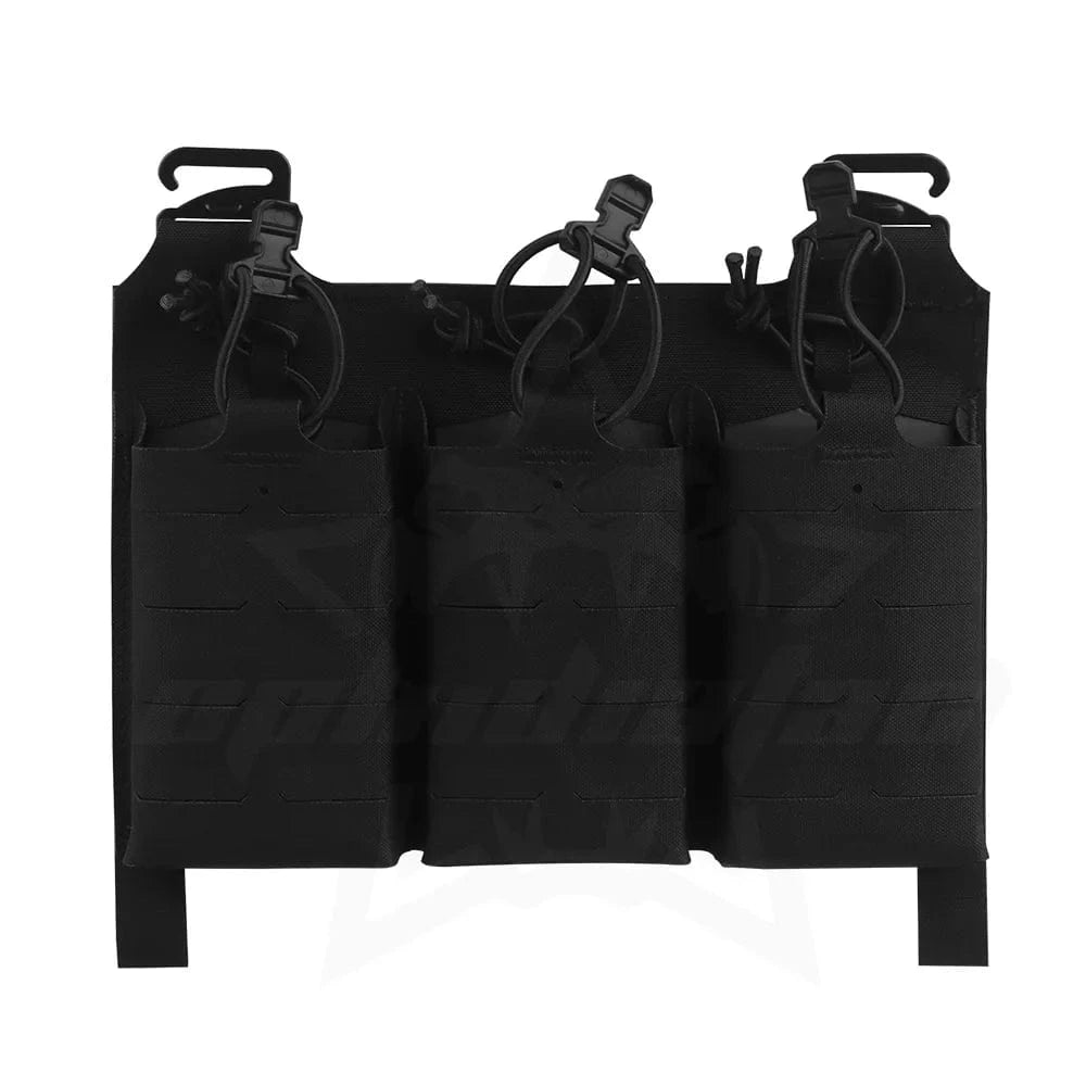 OPHIDIAN V5 PC Triple Magazine Panel Triple 5.56 Magazine Pouch Front Panel Laser Cut Hunting Gear BK