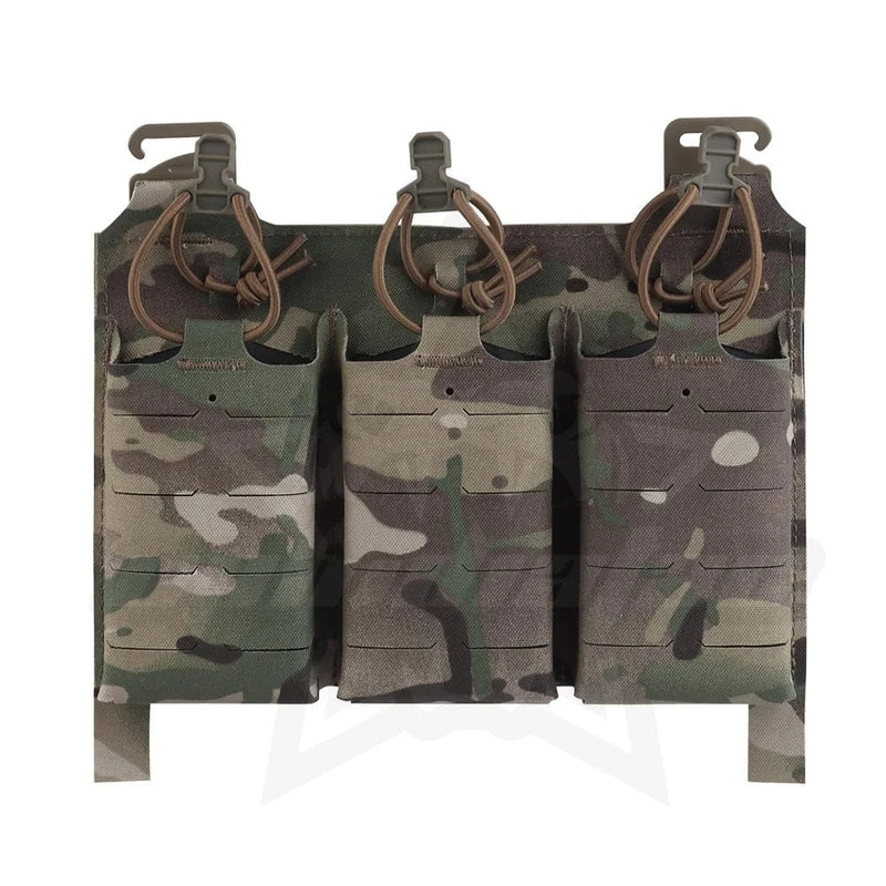 OPHIDIAN V5 PC Triple Magazine Panel Triple 5.56 Magazine Pouch Front Panel Laser Cut Hunting Gear MC