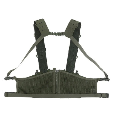 OPHIDIAN with M4 AR Magazine Pouch Adjustable Molle H-Type Vest Chest Gear Lightweight Zipper Link Fixed Vest