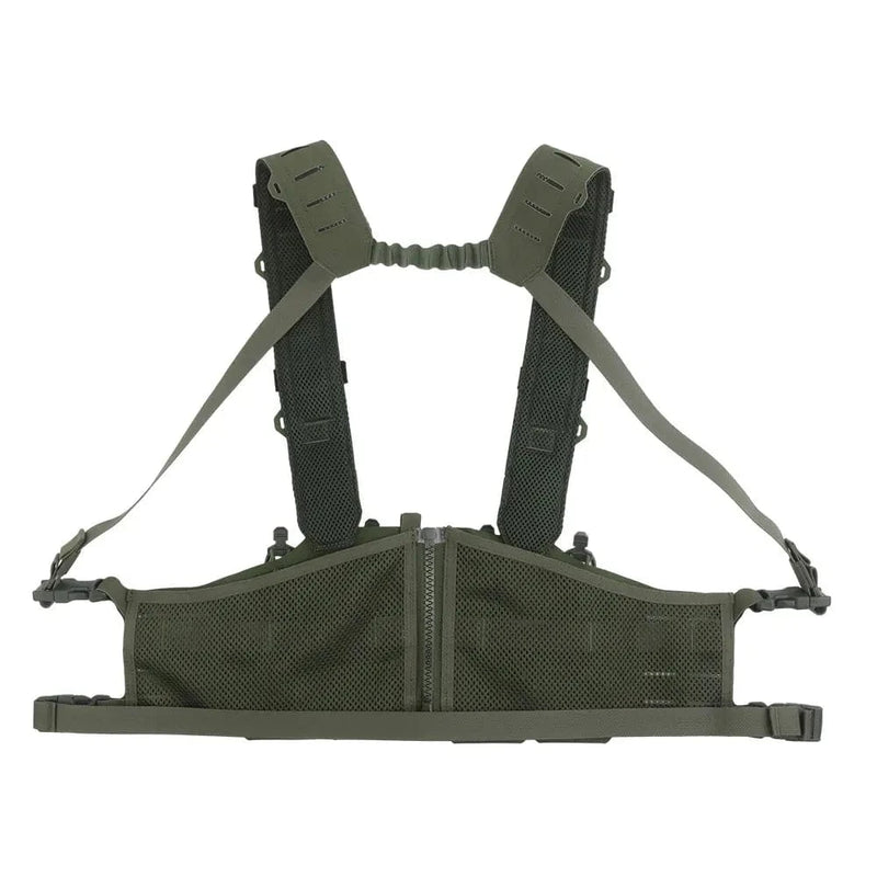 OPHIDIAN with M4 AR Magazine Pouch Adjustable Molle H-Type Vest Chest Gear Lightweight Zipper Link Fixed Vest