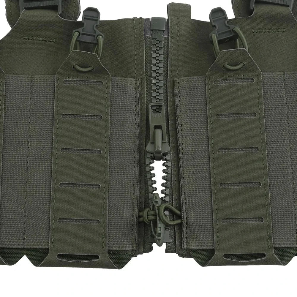 OPHIDIAN with M4 AR Magazine Pouch Adjustable Molle H-Type Vest Chest Gear Lightweight Zipper Link Fixed Vest